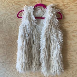 Faux fur vest